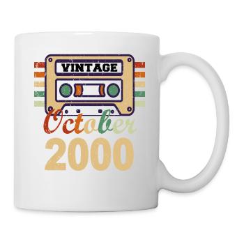 Cadeau du 21e anniversaire octobre 2000 - Mug blanc - blanc - Droite