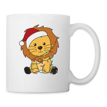 Lion Christmas Snow Winter Animals Lions - Mug - white - Right