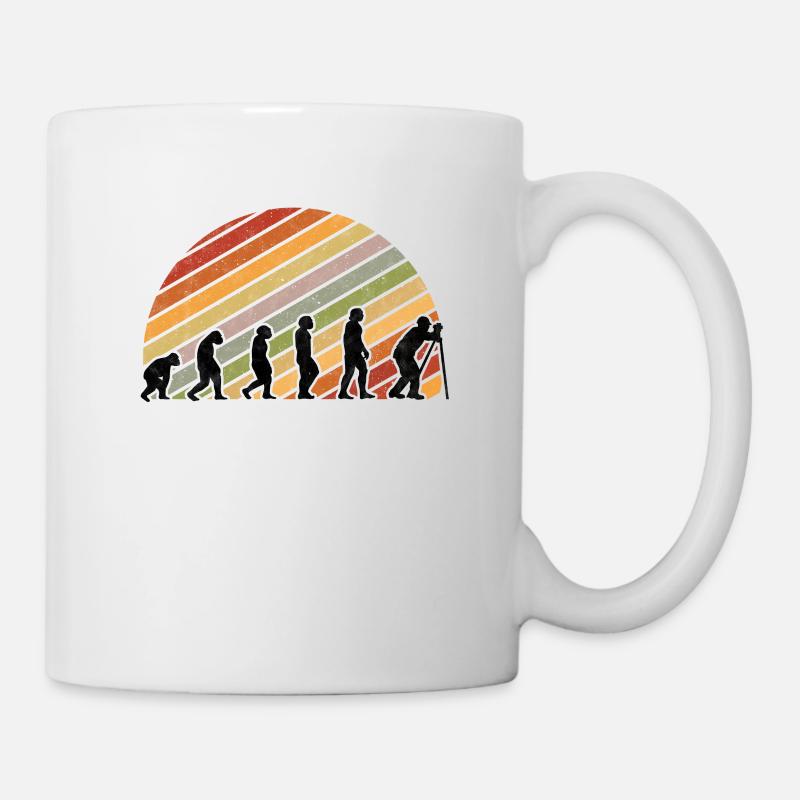 Vermessungstechniker Evolution Vermesser - Tasse - Weiß