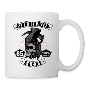 65 Jahre 65. Geburtstag Legendär Club der alten - Tasse - Weiß - Rechts