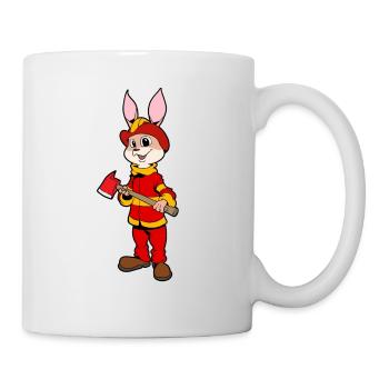 Firefighter Rabbit - Mug - white - Right