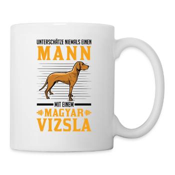 Magyar Vizsla Mann Drahthaar Vizsla - Tasse - Weiß - Rechts