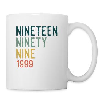 Vintage 1999 99 Birthday Retro Vintage Gift - Mug - white - Right