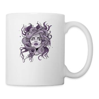Medusa Griechische Mythologie Gott Göttin Grieche - Tasse - Weiß - Rechts