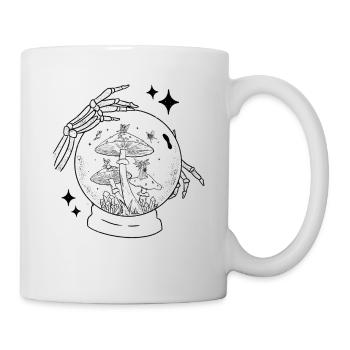 Fairycore Aesthetic Fee Kristallkugel Wahrsagerin - Tasse - Weiß - Rechts