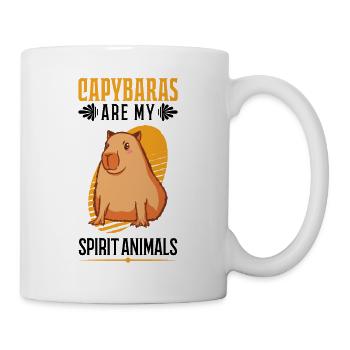 Capybara Spirit Animal Wasserschwein Capibara - Mug blanc - blanc - Droite
