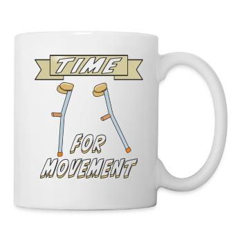 KRÜCKEN TIME FOR MOVEMENT - Tasse - Weiß - Rechts