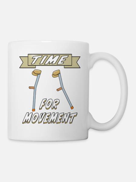 BÉQUILLES TEMPS DE MOUVEMENT - Mug blanc - blanc