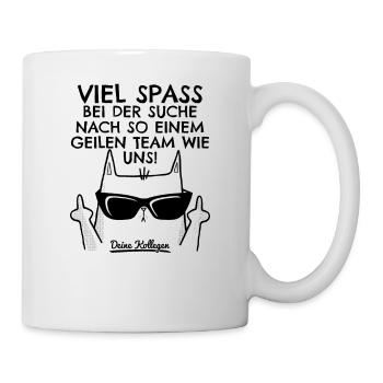 Abschied Kollege Neue Arbeit Jobwechsel Neuer Job - Tasse - Weiß - Rechts
