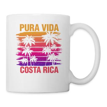 Pura Vida et Le Costa Rica Cadeau - Mug blanc - blanc - Droite