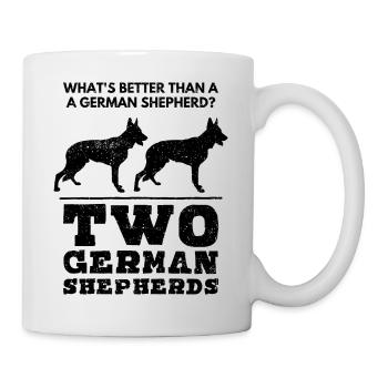 German Shepherd Dog Lover Dog Owner - Mug - white - Right
