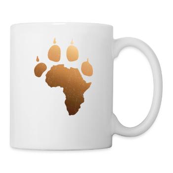 Africa DNA Africa Panther Paw Roots Proud Africa C - Tasse - Weiß - Rechts
