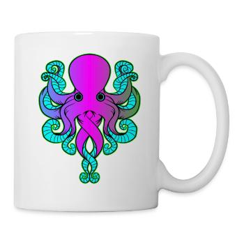 Purple blue Octopus by The Manzanita ́s - Mug - white - Right
