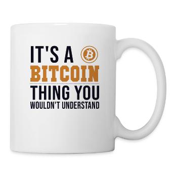 It's a Bitcoin Thing Crypto Blockchain - Mug blanc - blanc - Droite