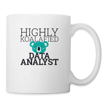 « Analyste de données Koalafied | Scientifique des données » - Mug blanc - blanc - Droite