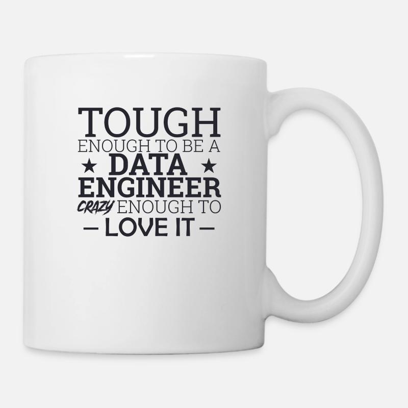 "Data Engineer Crazy | Data Scientist" - Mug - white