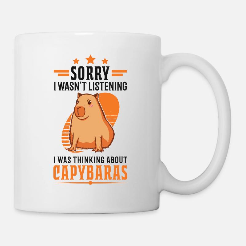 Capybara Wasserschwein Capibara - Mug blanc - blanc