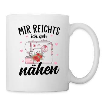 Näherin Geschenk Näherinnen Schneiderinnen - Tasse - Weiß - Rechts