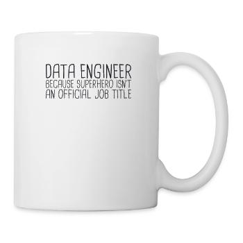 "Data Engineer Superhero | Data Scientist" - Mug - white - Right