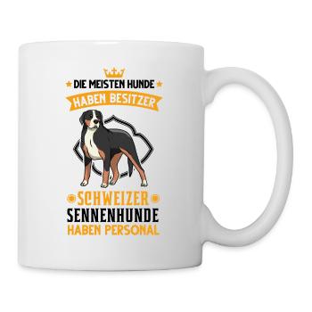 Großer Schweizer Sennenhund Personal - Tasse - Weiß - Rechts
