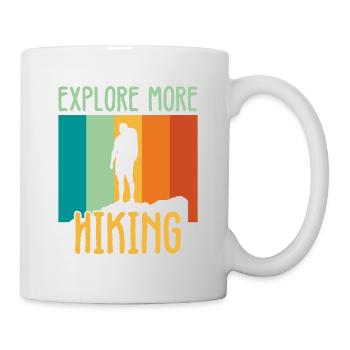 Explore more hiking - Mug - white - Right
