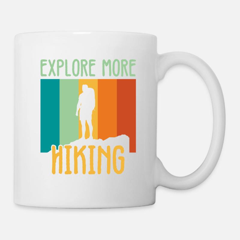 Explore more hiking - Tasse - Weiß