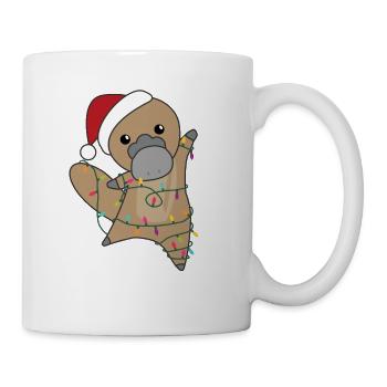Platypus Christmas Platypuses cute animals - Mug - white - Right