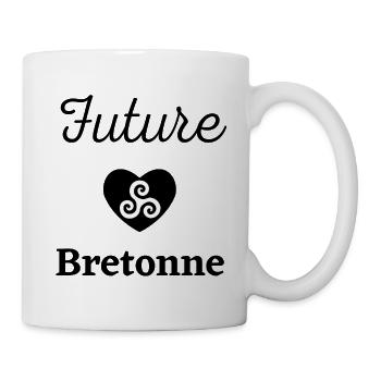 Future Bretonne (Design Noir) | Idée Cadeau Bébé - Mug blanc - blanc - Droite