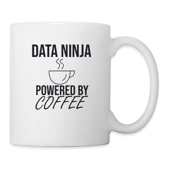 "Data Ninja Coffee | Data Scientist" - Tasse - Weiß - Rechts