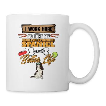 Funny English Springer Spaniel Lover I Dog Lover I - Tasse - Weiß - Rechts