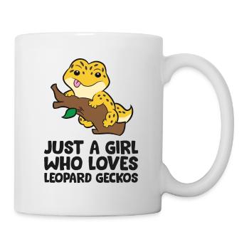 Nur ein Mädchen, das Leopardgeckos liebt - Tasse - Weiß - Rechts