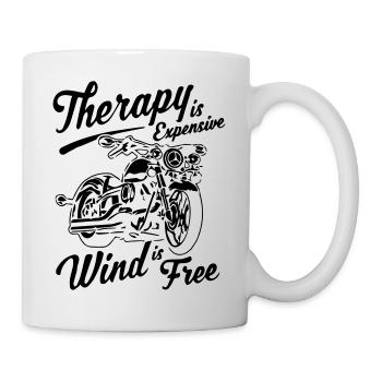 Funny Biker Motorcycle Rider - Mug - white - Right