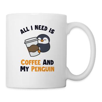 Coffee and my Penguin Sea Bird King Emperor - Mug - white - Right