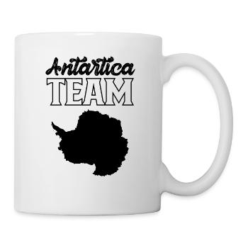 Antarktis Team Pinguin Südpol Antarktis Spruch - Tasse - Weiß - Rechts