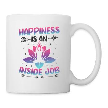 Colorful Namaste Yoga Lotus Flower Meditation - Mug - white - Right