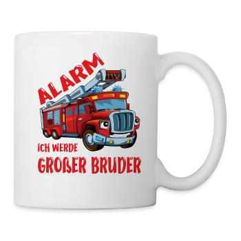 Ich Werde Großer Bruder Grosser Bruder Geschenk - Tasse - Weiß - Rechts