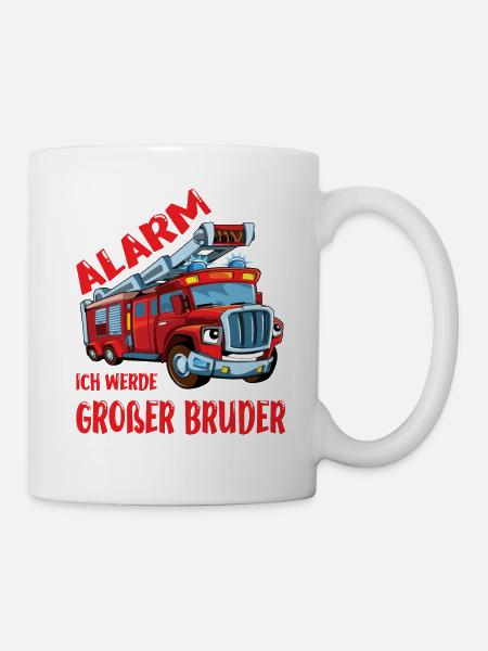 Ich Werde Großer Bruder Grosser Bruder Geschenk - Tasse - Weiß