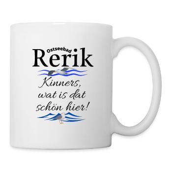 Rerik Ostseebad Spruch Möwe - Tasse - Weiß - Rechts