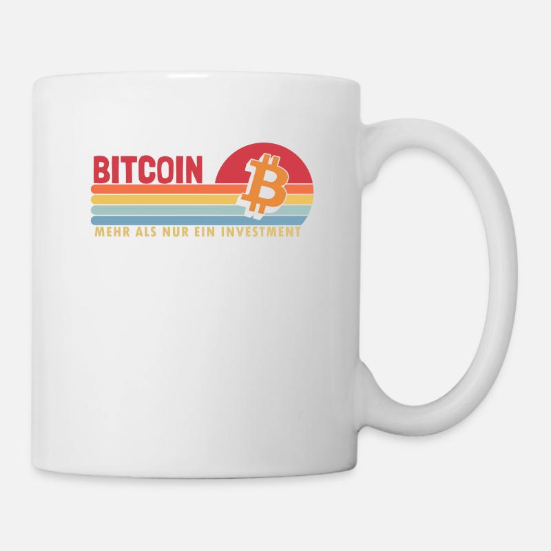 Bitcoin mehr als ein Investment Kryptowährung - Tasse - Weiß