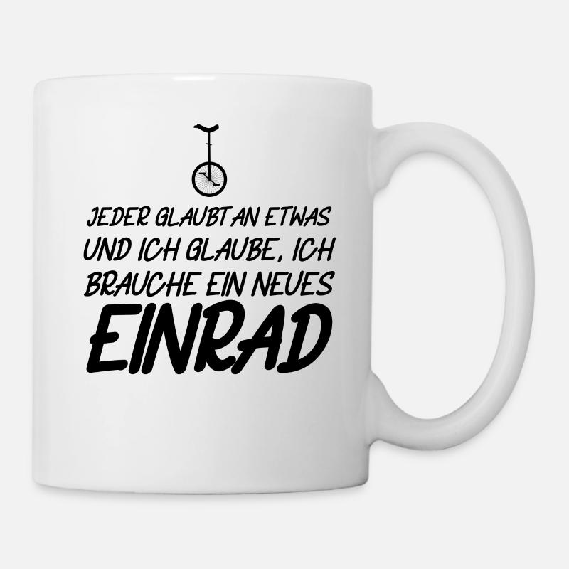 Einrad Einradfahrer Einradfahrerin - Tasse - Weiß