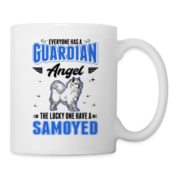 Chien de traîneau ange gardien Samoyède - Mug blanc - blanc - Droite