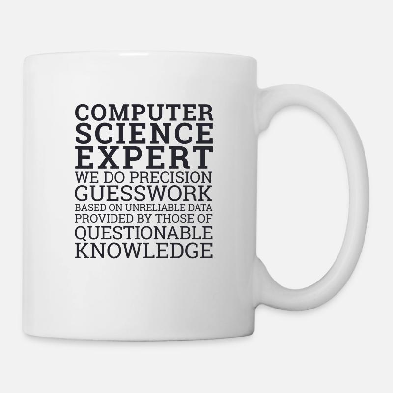 "Computer Science Expert Guesswork | Informatik" - Tasse - Weiß