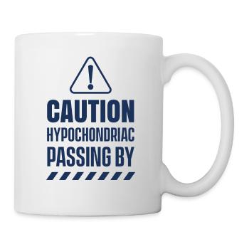 Attention Hypocondriaque dépasse Hypochondria Angs - Mug blanc - blanc - Droite