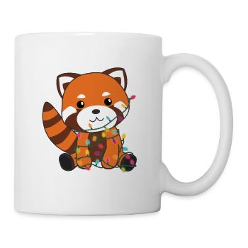 Red Panda Christmas Snow Winter Animals Pandas - Mug - white - Right