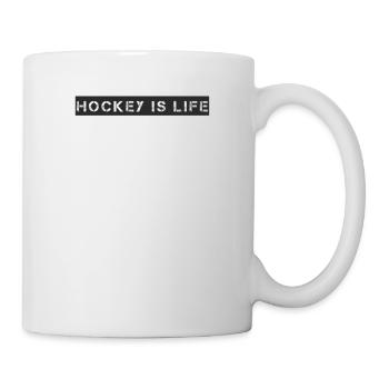 Hockey - Hockey is life - Tasse - Weiß - Rechts