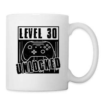 30th Birthday Man Level 30 Unlocked - Mug - white - Right