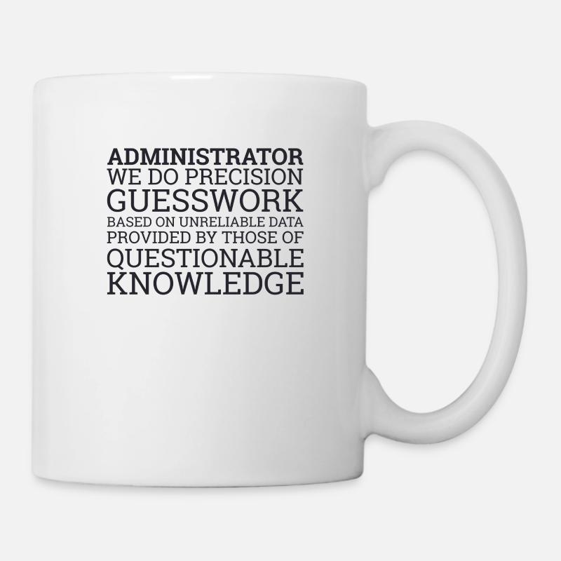 "Admin Guesswork | Admin" - Mug - white