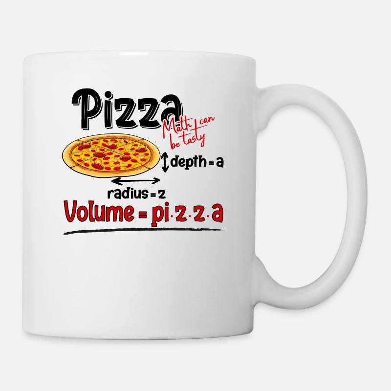 Formule Funny Pizza et Math Meme Professeur de mathématiques - Mug blanc - blanc