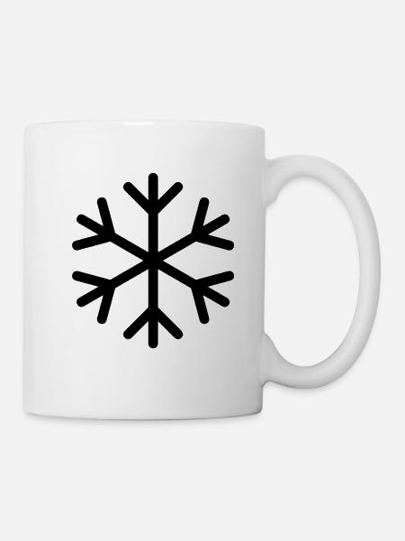 Flocon de neige - Mug blanc - blanc