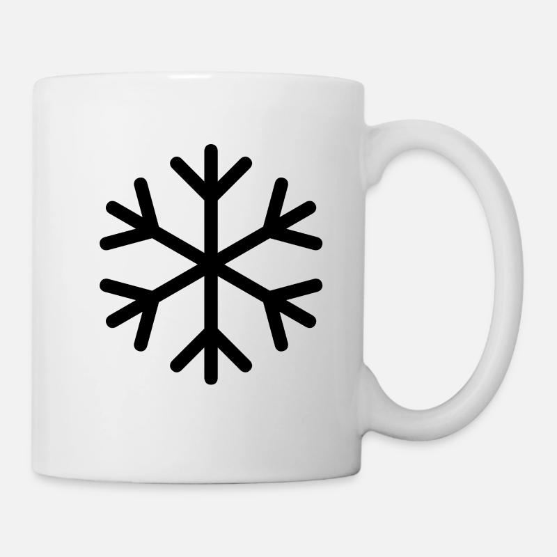 Flocon de neige - Mug blanc - blanc
